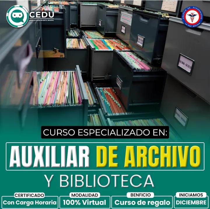 Curso Auxiliar de Archivo y Biblioteca