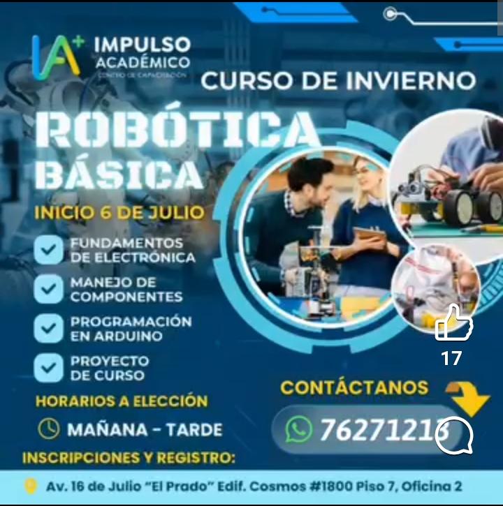 La Paz - Curso de Invierno &ndash; Rob&oacute;tica B&aacute;sica